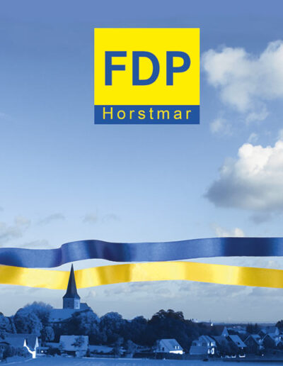 Druckprodukte - Wahlflyer für die FDP Horstmar